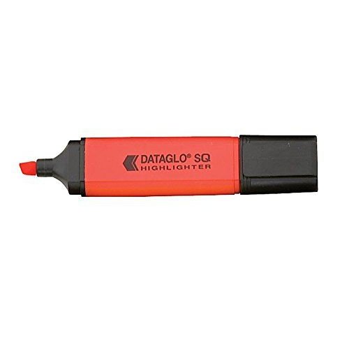 ValueX Flat Barrel Highlighter Pen Chisel Tip 1 5mm Line Red (Pack 10) (18827HA)