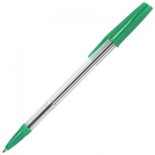 ValueX White Box Ballpoint Pen 1.0mm Tip 0.7mm Line Green (Pack 50) (18855HA)
