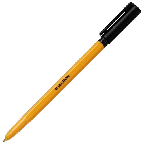 ValueX Micron Ballpoint Pen 0.7mm Tip and 0.3mm Line Black (Pack 50) (18911HA)