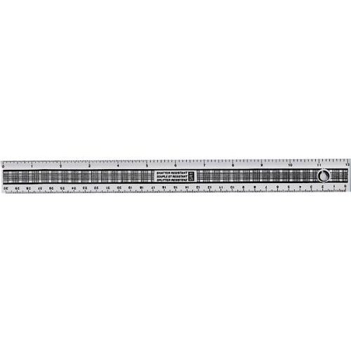 ValueX Plastic Shatter Resistant Ruler 30cm Clear (18974HA)