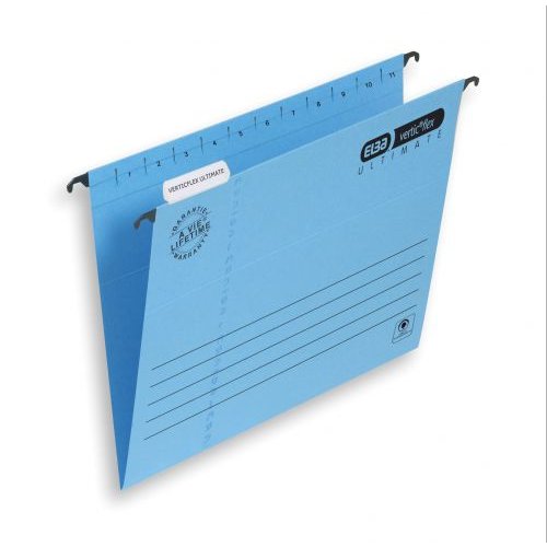 Elba Verticflex Ultimate Suspension File Manilla 15mm V base 240gsm Foolscap Blue (19139HB)