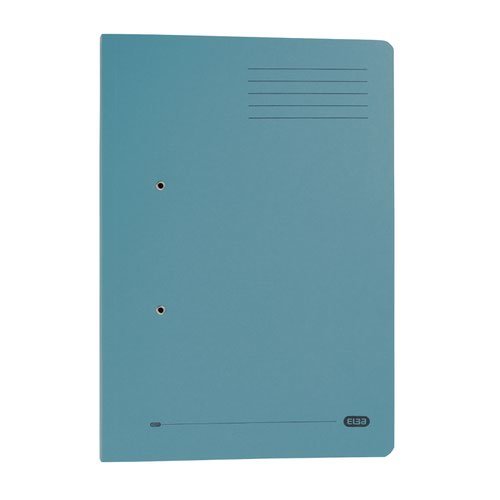 Elba Spirosort Transfer Spring File Recycled Mediumweight 285gsm Foolscap Blue (19405HB)
