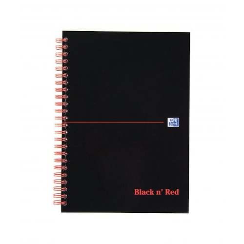 Black n Red Notebook Wirebound Hardback A Z Ruled (20021HB)