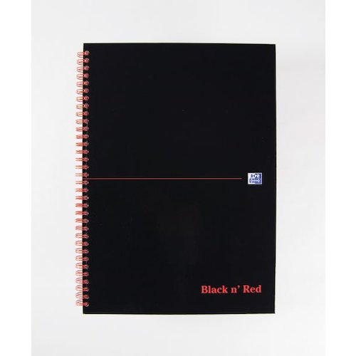 Black n Red Notebook Wirebound Hardback A Z Ruled (20056HB)