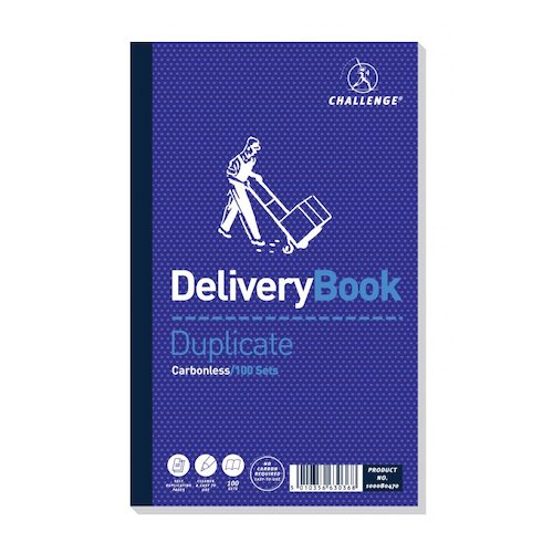 Challenge Duplicate Book Carbonless Delivery Book 100 Sets 210x130mm (20161HB)