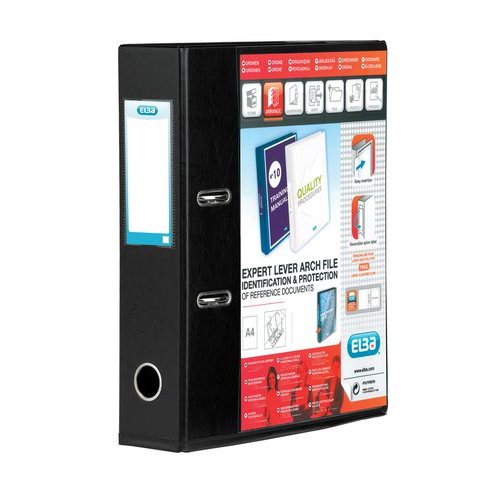 Elba Vision Lever Arch File With Clear PVC Cover Pockets (20189HB)