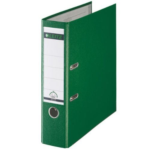 Leitz Lever Arch File Plastic 80mm Spine A4 Green (20199ES)