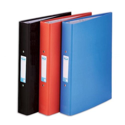 Elba Ring Binder Paper On Board 2 O Ring 25mm Size A4 Plus Assorted (20231HB)