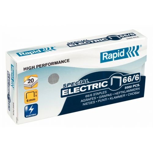 Rapid 66/6mm Staples (Pack 5000) 24867800 (20654ES)