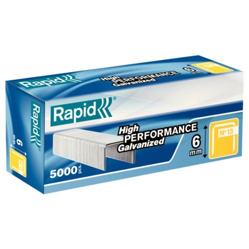 Rapid 13/6mm Galvanised Staples (Pack 5000) 11830700 (20675ES)