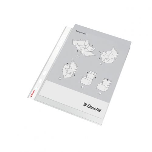 Esselte Multi Punched Pocket Polypropylene A5 85 Micron Top Opening Clear (Pack 25) 47183 (21256ES)