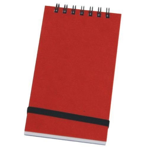 Silvine 76x127mm Wirebound Pressboard Cover Notebook 192 Pages Red (Pack 12) (21442SC)