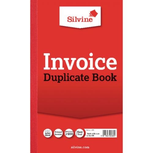 Silvine Duplicate Book Carbon Ruled Taped Cloth Binding (21484SC)