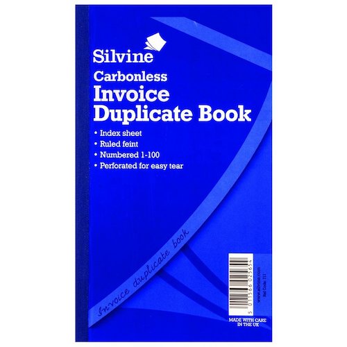 Silvine Duplicate Book Carbonless Taped Cloth Binding (21498SC)