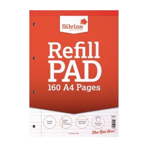 Silvine A4 Refill Pad Ruled (21512SC)