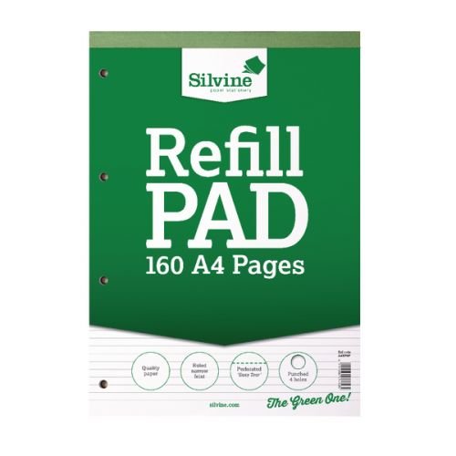Silvine A4 Refill Pad FSC Ruled (21638SC)