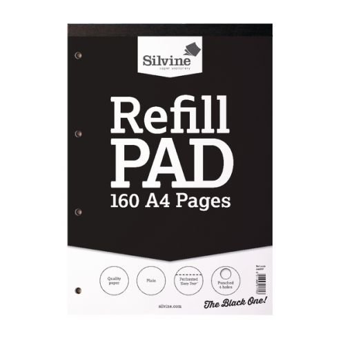 Silvine A4 Refill Pad Plain (21645SC)