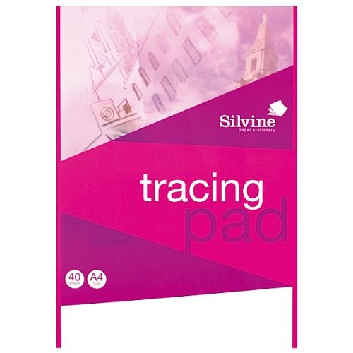 Silvine A4 Tracing Pad 63gsm 40 Sheets (Pack 6) (21680SC)