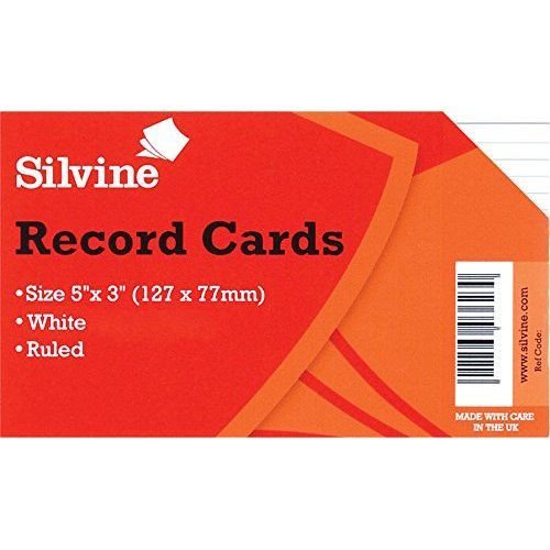 ValueX Record Cards Ruled 127x76mm White (Pack 100) (21806SC)