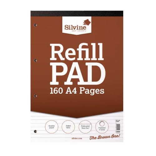Silvine A4 Refill Pad Ruled (21813SC)