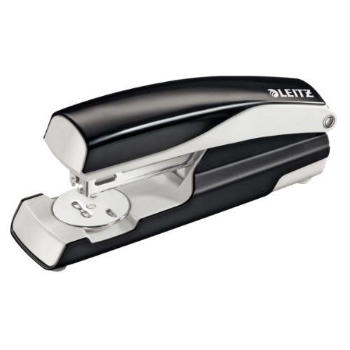 Leitz 5502 NeXXt Half Strip Stapler Metal 30 Sheet Black 55020095 (22061ES)