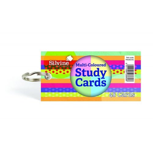 Silvine Multicoloured Study Cards (22114SC)