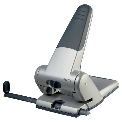 Leitz Hole Punch Heavy Duty 65 Sheet Silver (22656ES)