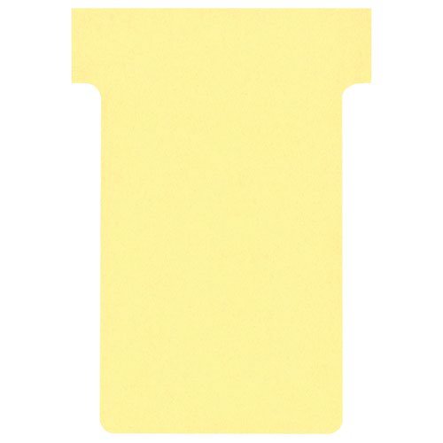 Nobo T Cards A50 Size 2 Yellow (Pack 100) 2002004 (26121AC)