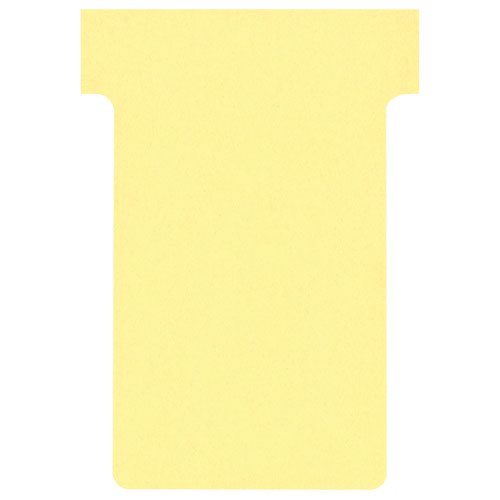 Nobo T Cards A50 Size 2 Yellow (Pack 100) 2002004 (26121AC)