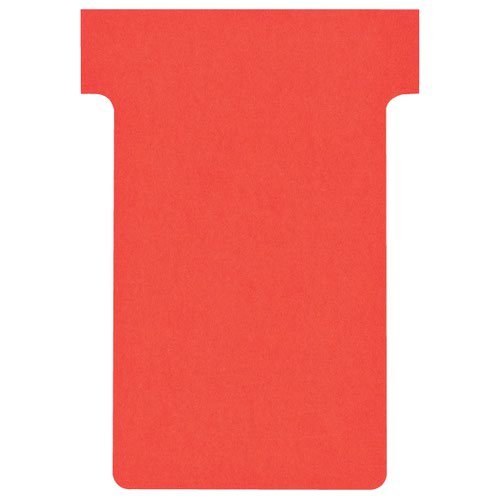 Nobo T Cards A50 Size 2 Red (Pack 100) 2002003 (26135AC)