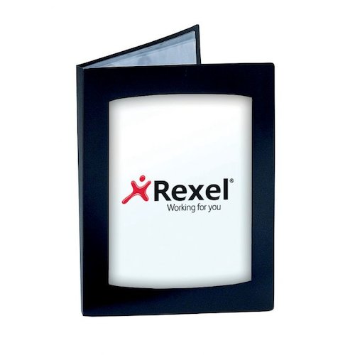 Rexel Clearview A4 Display Book 12 Pocket Black 10300BK (27080AC)