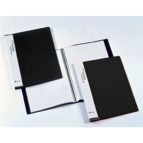 Rexel See and Store Book with Full length Spine Ticket 60 Pockets A4 Black (27157AC)