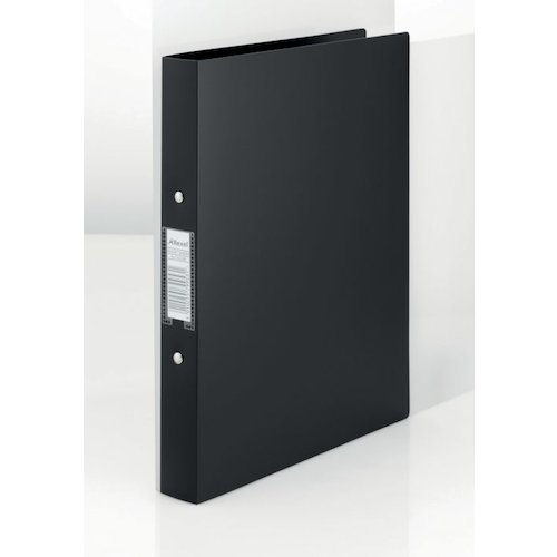 Rexel Budget Ring Binder Semi rigid Polypropylene 2 O Ring 25mm Size A4 Black (27521AC)