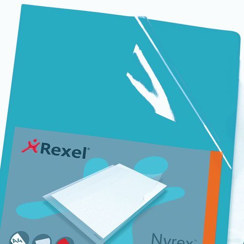 Rexel Nyrex Folder Cut Flush A4 Green (27612AC)