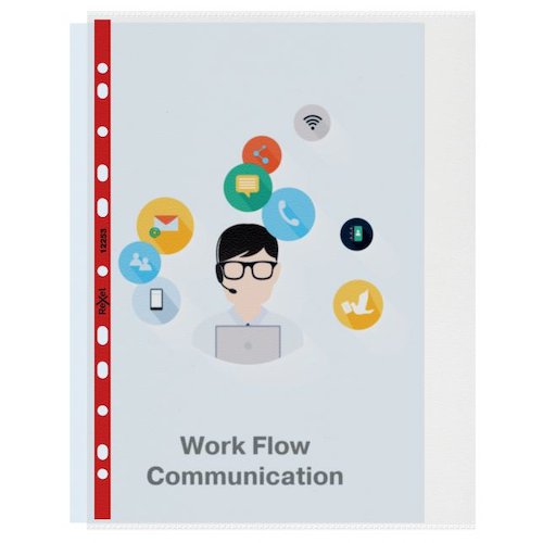 Nyrex Reinforced Multi Punched Pocket Polypropylene A4 90 Micron Side Opening Clear (Pack 25) 12253 (RX12253)