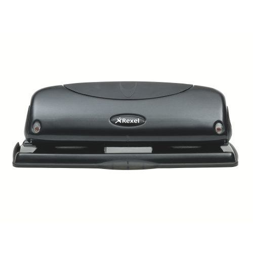 Rexel P425 Hole Punch Metal 4 Hole 25 Sheet Black 2100755 (28431AC)
