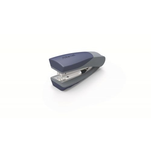 Rexel Centor Half Strip Stapler Vertical 60mm Throat 26/6 24/6 for 20 Sheets Silver and Blue (28522AC)