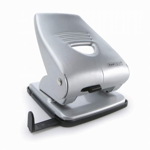 Rapesco 835 2 Hole Punch Metal 40 Sheet Silver (29387RA)
