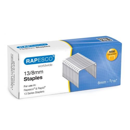 Rapesco 13/8mm Galvanised Staples (Pack 5000) (29415RA)