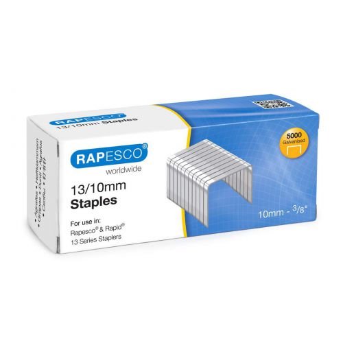 Rapesco 13/10mm Galvanised Staples (Pack 5000) (29436RA)