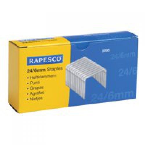 Rapesco 24 6mm Galvanised Staples (29905RA)