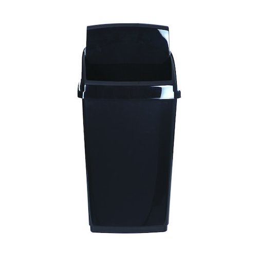 2Work Swing Top Bin 30 Litre Black RB02383 (2W810011)