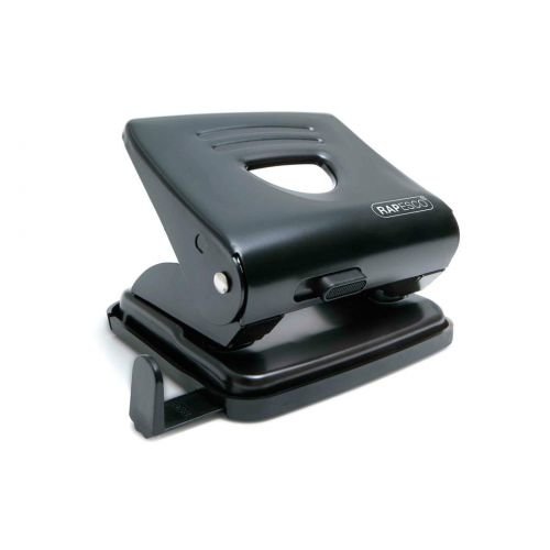 Rapesco 825 2 Hole Punch Metal 25 Sheet Black (30185RA)