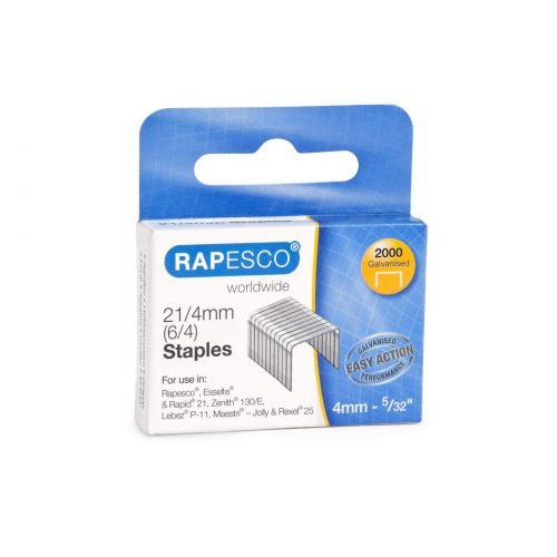 Rapesco 21/4mm Galvanised Staples (Pack 2000) (30213RA)