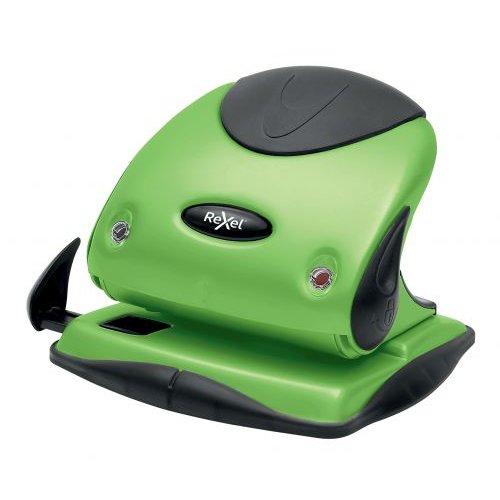Rexel Choices P225 2 Hole Punch Metal 16 Sheet Green 2115694 (30321AC)