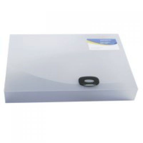 Rapesco 40mm Rigid Wallet Box File A4 Clear (30437RA)
