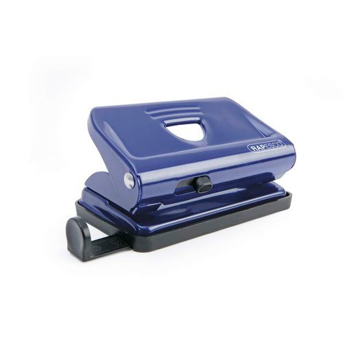 Rapesco 810 2 Hole Metal Punch 12 Sheets   Blue (30535RA)