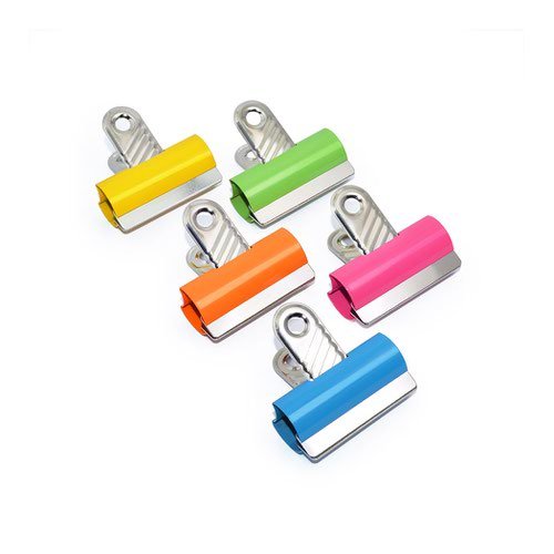 Rapesco Coloured Letter Clips 30mm   Assorted Colours (Pack 10) (30577RA)