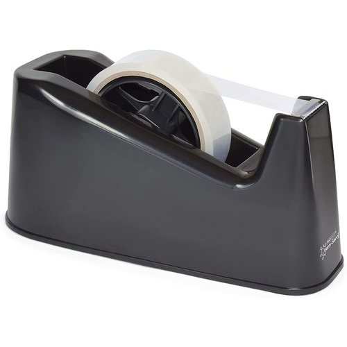 Rapesco Germ Savvy Antibacterial 500 Heavy Duty Tape Dispenser Black RPTD500B (30668RA)