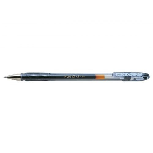 Pilot G107 Gel Ink Pen Medium 0.7mm Tip 0.39mm Line Black (31039PT)